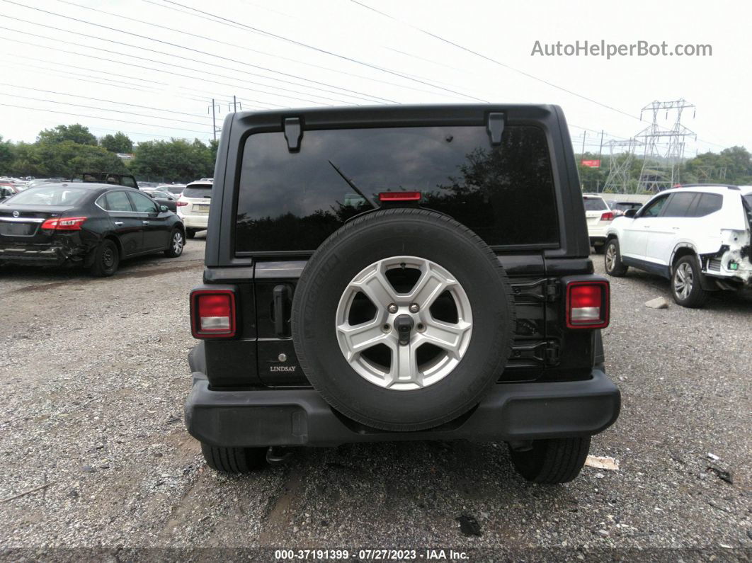 2019 Jeep Wrangler Sport S Черный vin: 1C4GJXAG4KW641099