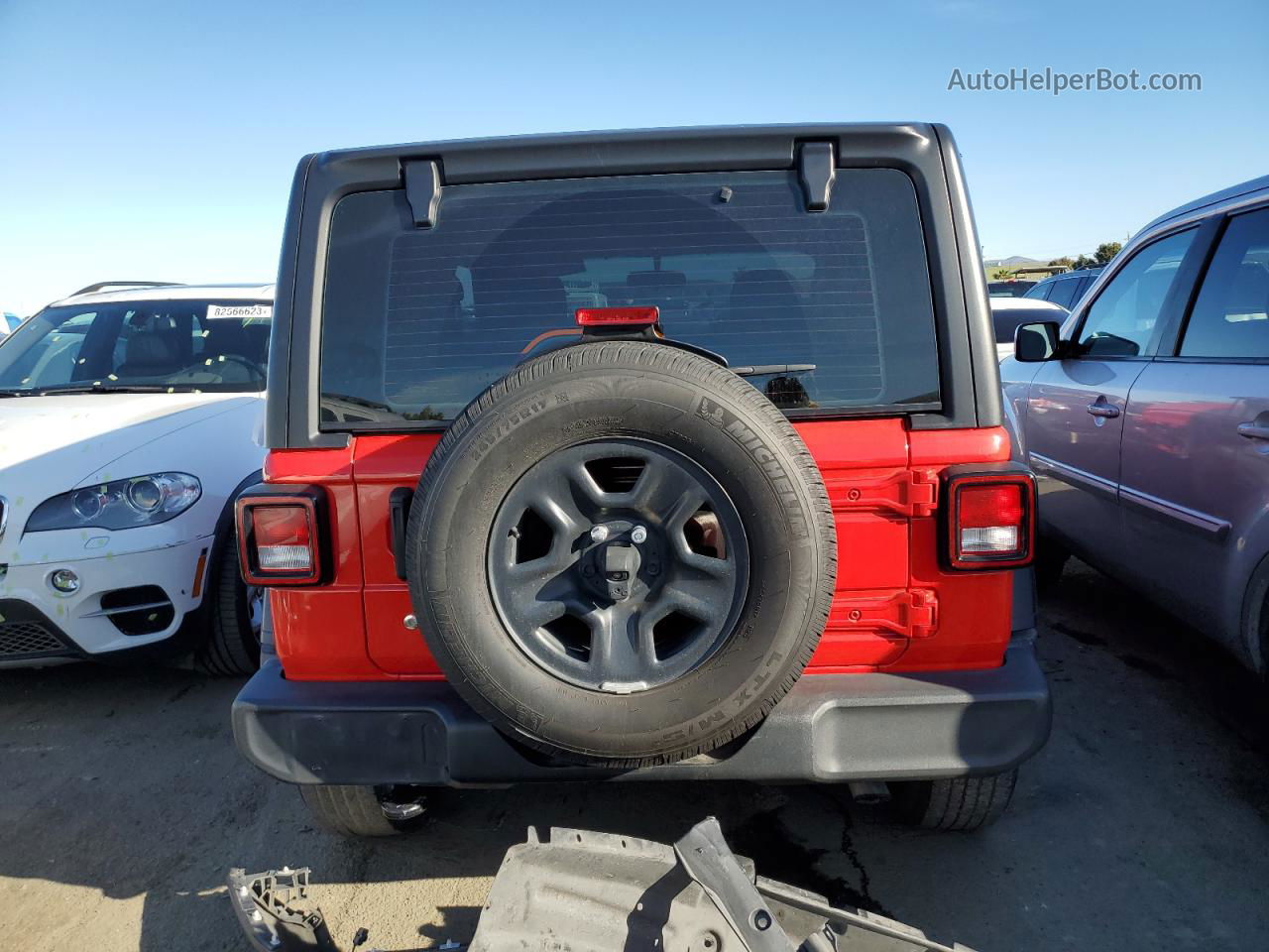 2019 Jeep Wrangler Sport Red vin: 1C4GJXAG4KW645461