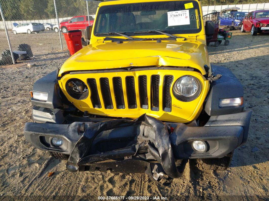 2019 Jeep Wrangler Sport S Yellow vin: 1C4GJXAG6KW573999