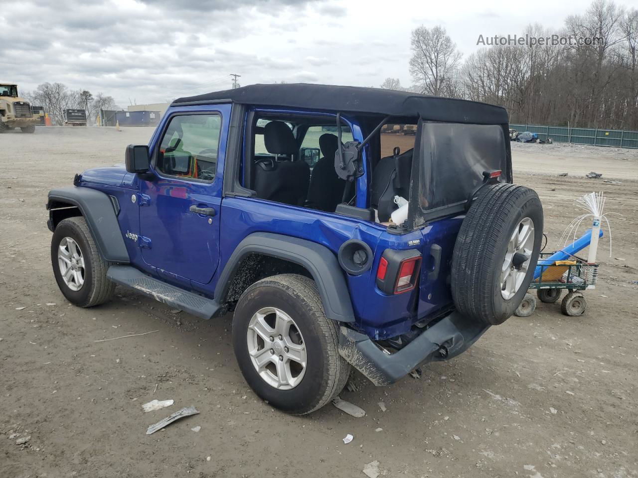 2019 Jeep Wrangler Sport Blue vin: 1C4GJXAG6KW632811