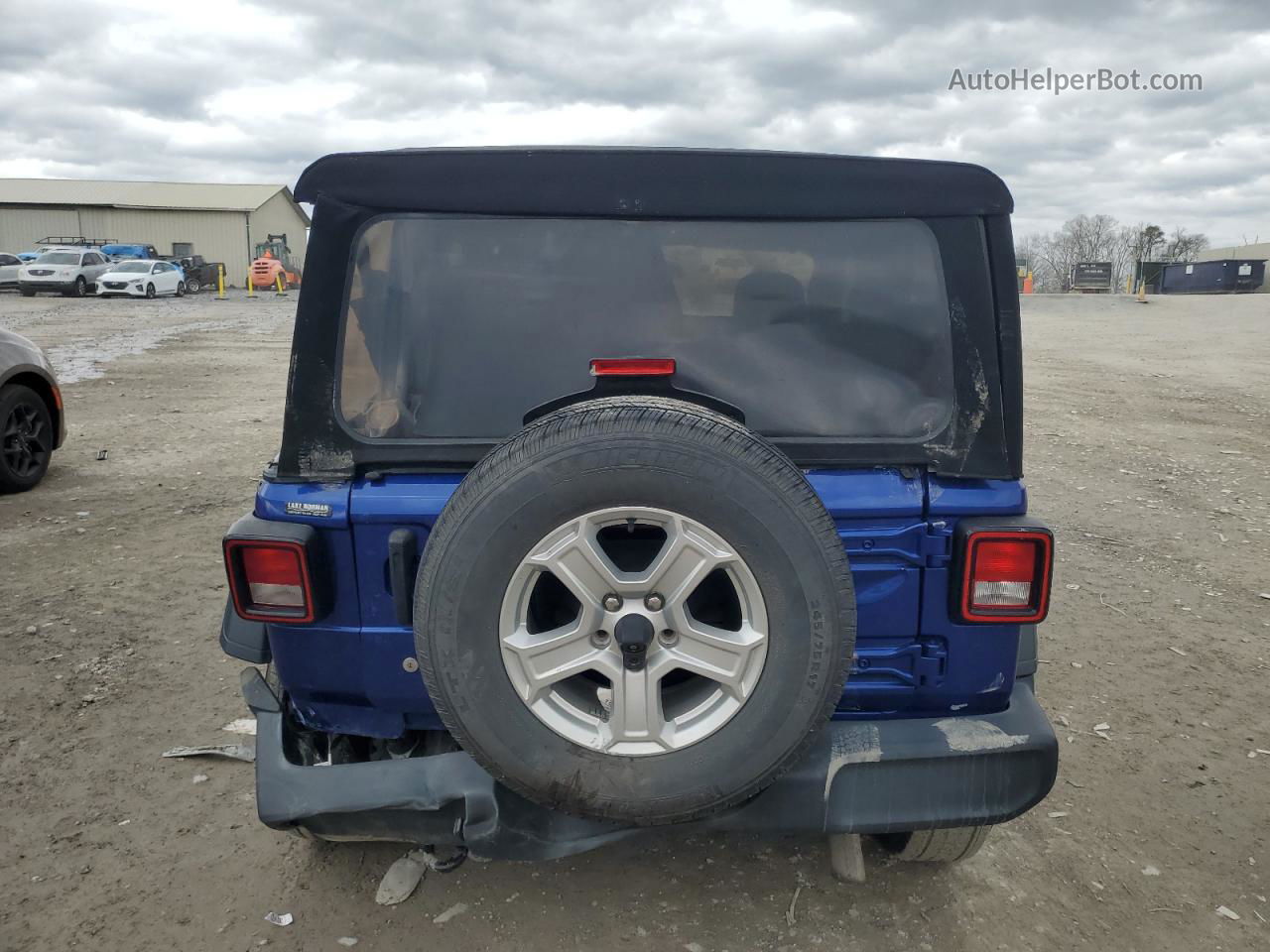 2019 Jeep Wrangler Sport Синий vin: 1C4GJXAG6KW632811