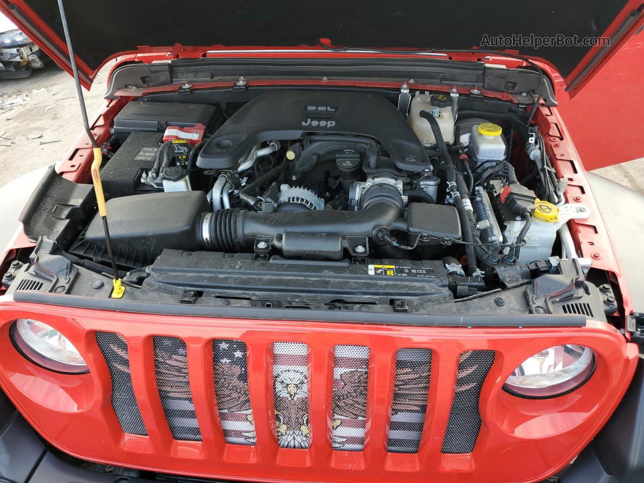 2019 Jeep Wrangler Sport Red vin: 1C4GJXAG6KW645204