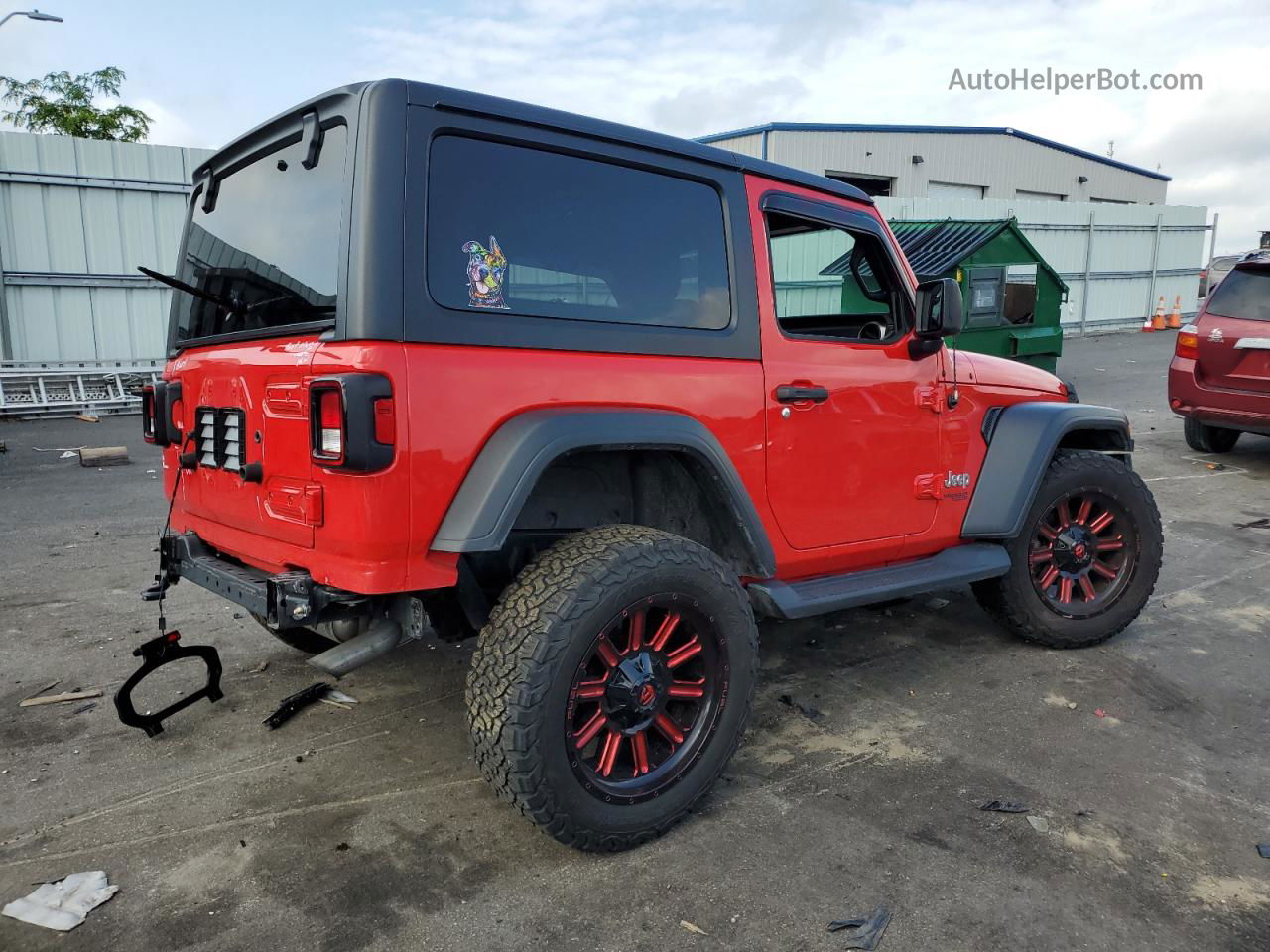 2019 Jeep Wrangler Sport Red vin: 1C4GJXAG6KW645204