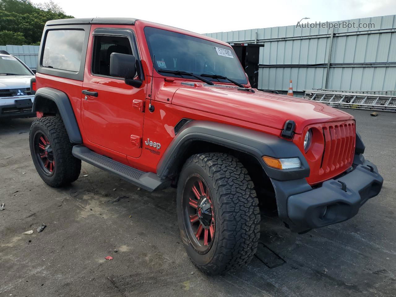 2019 Jeep Wrangler Sport Red vin: 1C4GJXAG6KW645204