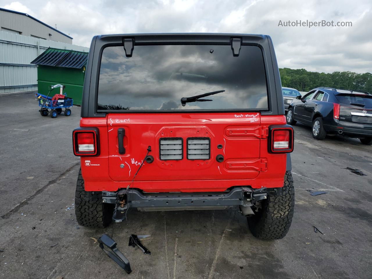 2019 Jeep Wrangler Sport Red vin: 1C4GJXAG6KW645204