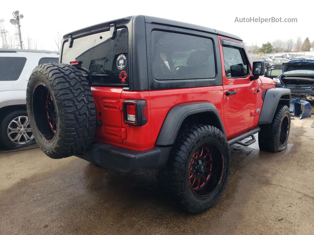 2019 Jeep Wrangler Sport Red vin: 1C4GJXAG7KW601986