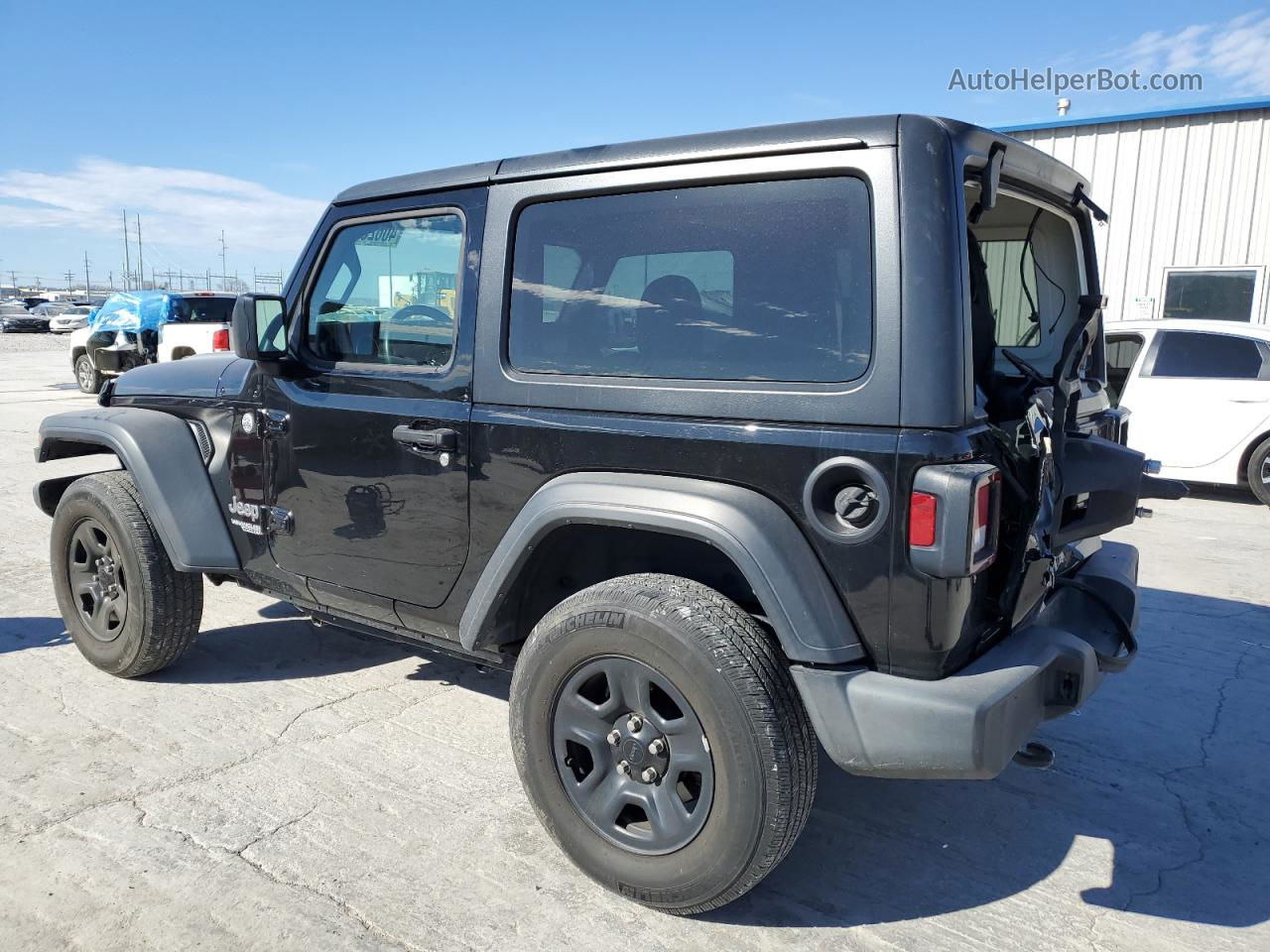 2019 Jeep Wrangler Sport Black vin: 1C4GJXAG9KW597620