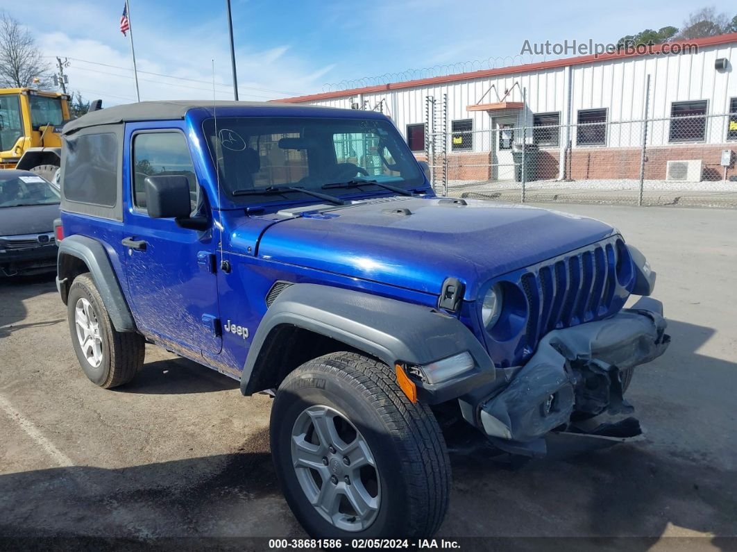 2019 Jeep Wrangler Sport S 4x4 Blue vin: 1C4GJXAGXKW559636