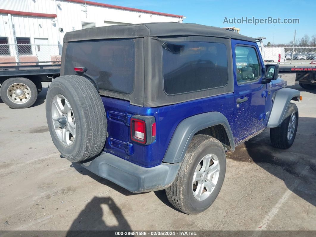 2019 Jeep Wrangler Sport S 4x4 Blue vin: 1C4GJXAGXKW559636