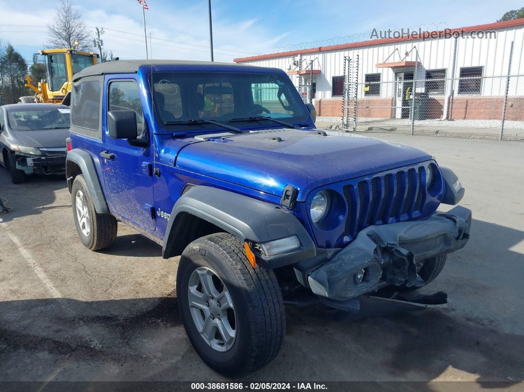 2019 Jeep Wrangler Sport S 4x4 Blue vin: 1C4GJXAGXKW559636