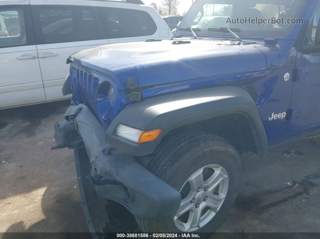 2019 Jeep Wrangler Sport S 4x4 Blue vin: 1C4GJXAGXKW559636