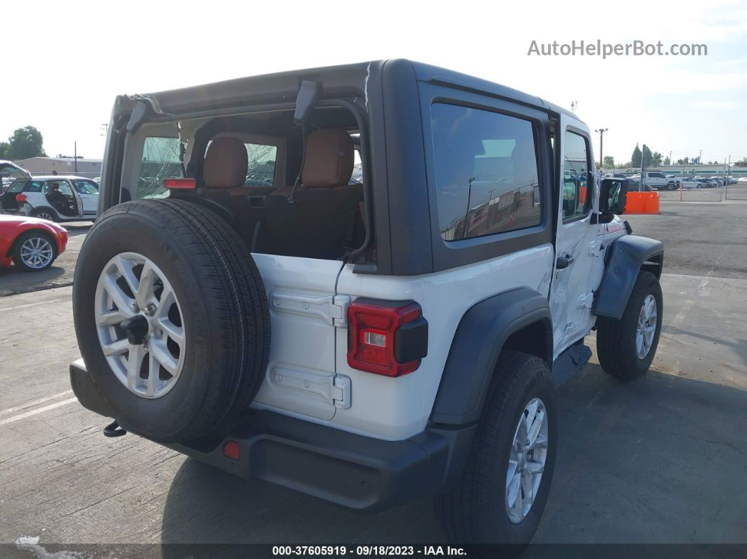 2023 Jeep Wrangler Sport S White vin: 1C4GJXAN2PW629958