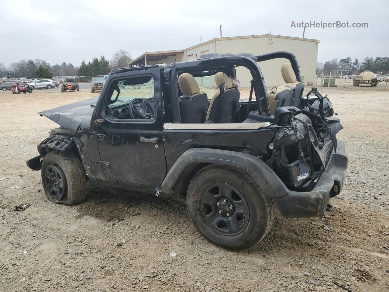 2023 Jeep Wrangler Sport Черный vin: 1C4GJXAN3PW548774