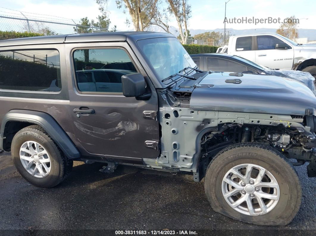 2023 Jeep Wrangler Sport S Gray vin: 1C4GJXAN3PW631489