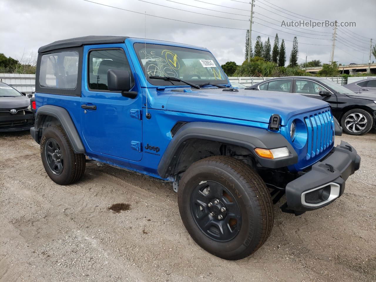 2023 Jeep Wrangler Sport Blue vin: 1C4GJXAN5PW671931