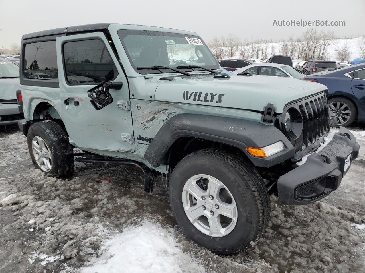 2023 Jeep Wrangler Sport Green vin: 1C4GJXAN7PW550057