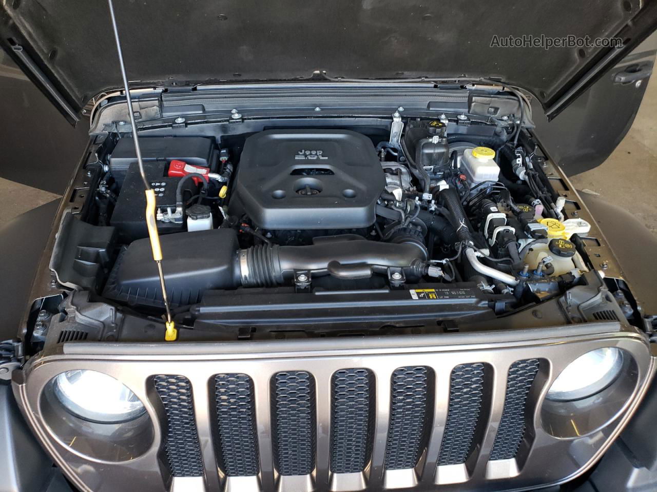 2019 Jeep Wrangler Sport Gray vin: 1C4GJXAN8KW523779