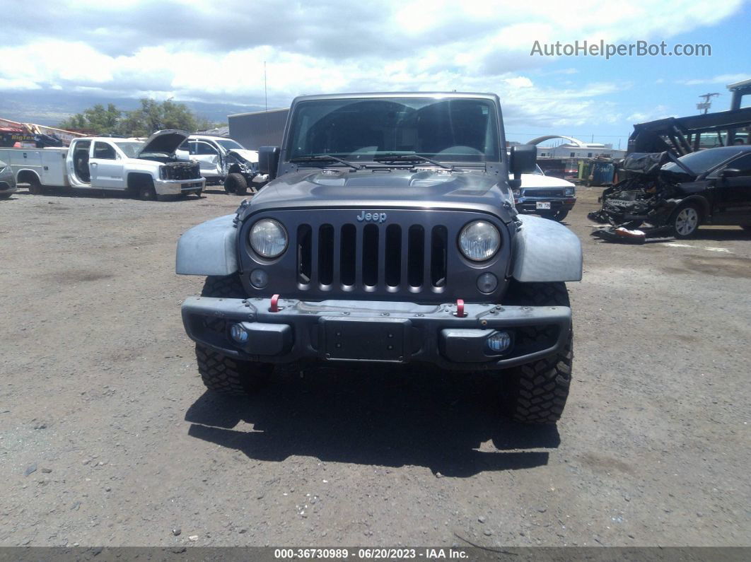 2014 Jeep Wrangler Rubicon X Gray vin: 1C4HJWCG1EL255726