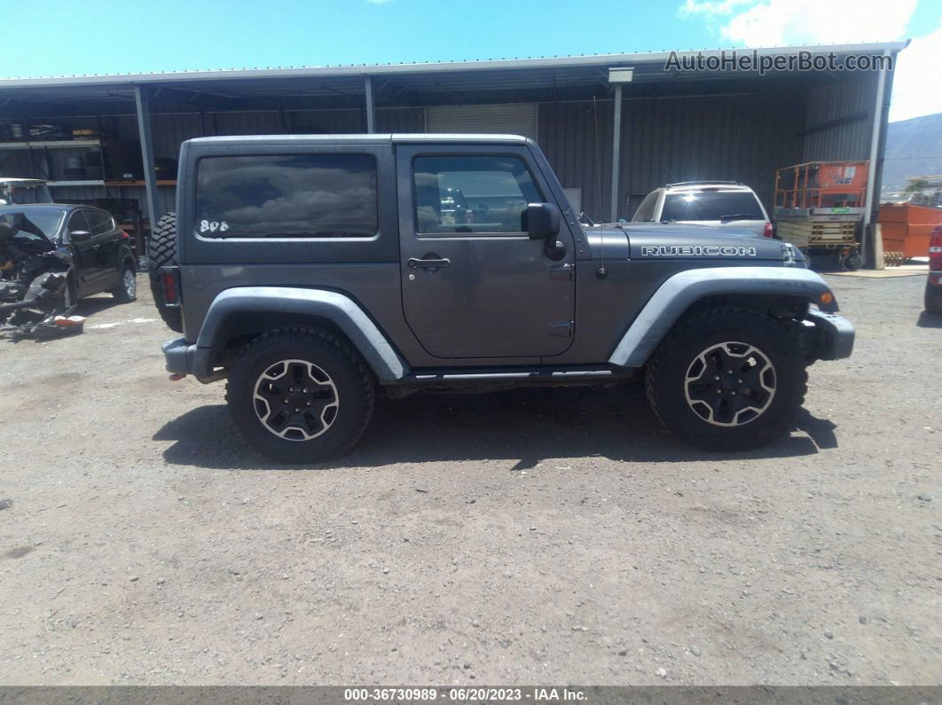 2014 Jeep Wrangler Rubicon X Gray vin: 1C4HJWCG1EL255726