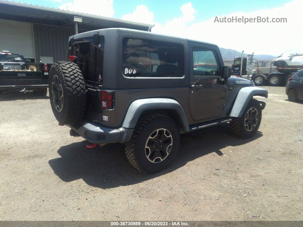 2014 Jeep Wrangler Rubicon X Gray vin: 1C4HJWCG1EL255726