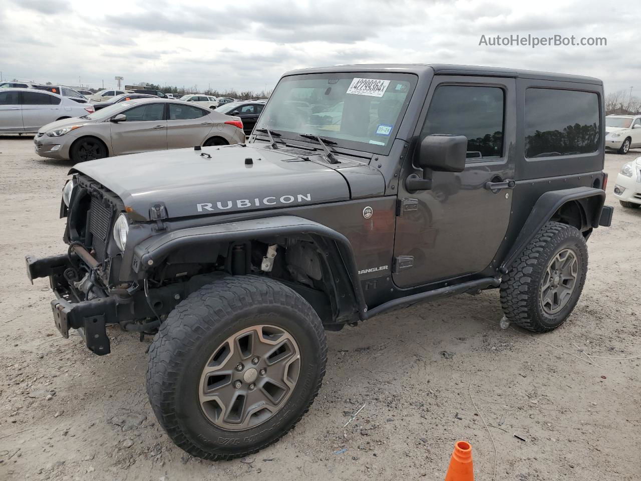 2017 Jeep Wrangler Rubicon Gray vin: 1C4HJWCG2HL520660