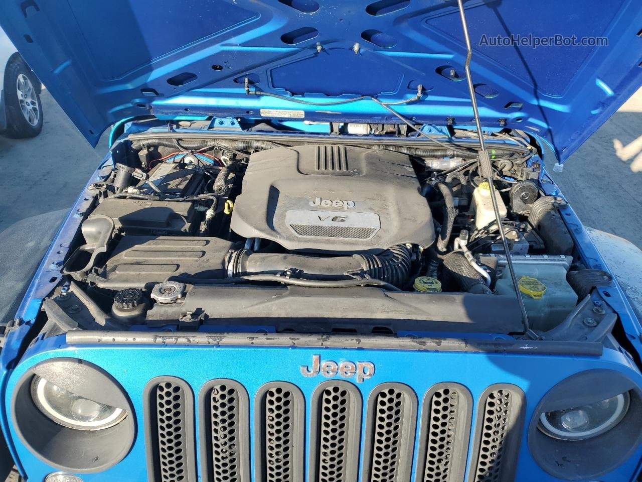 2014 Jeep Wrangler Unlimited Sport Blue vin: 1C4HJWDG1EL288062