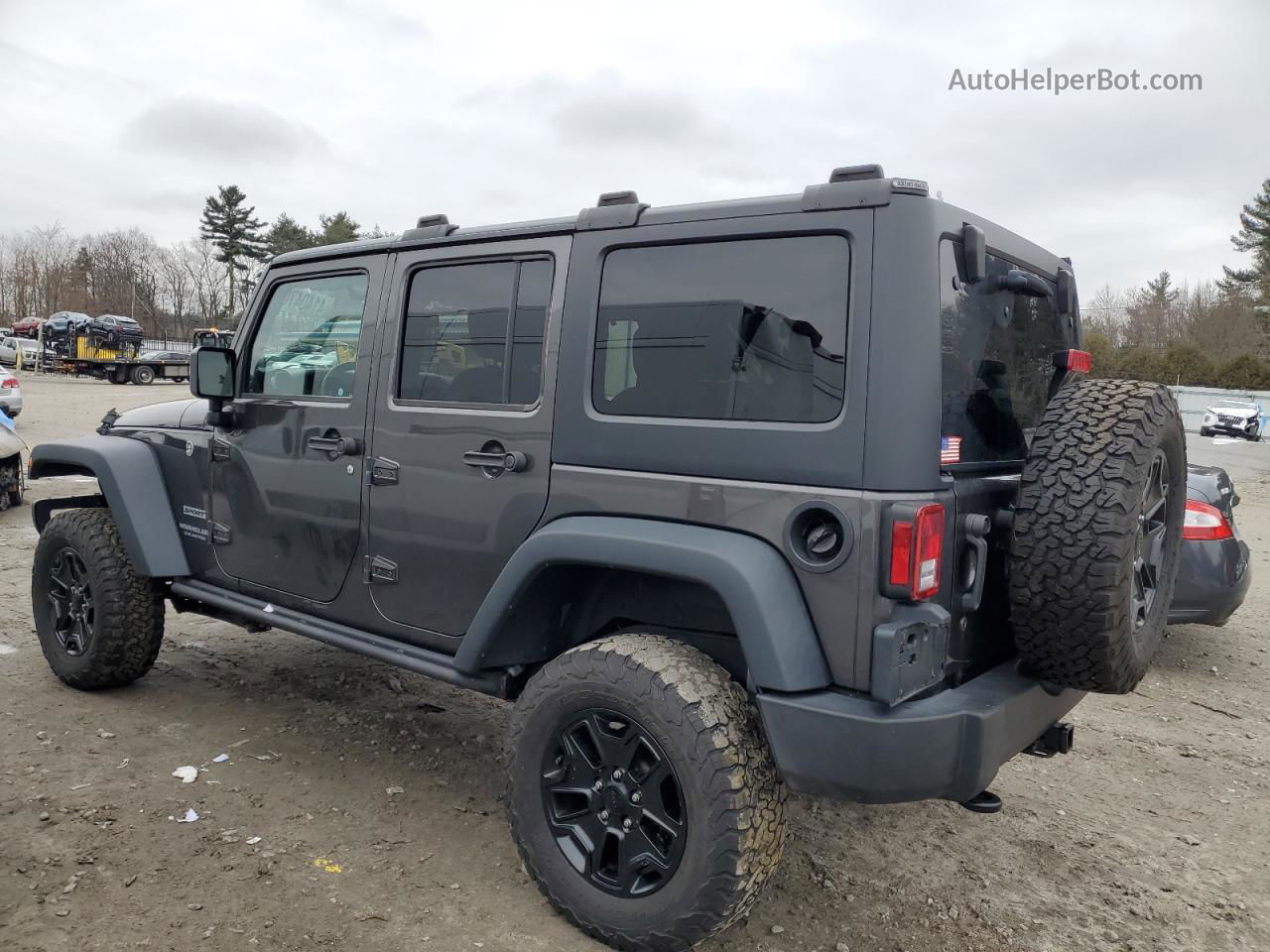 2017 Jeep Wrangler Unlimited Sport Gray vin: 1C4HJWDG2HL526697