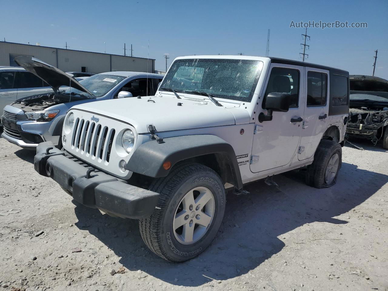 2017 Jeep Wrangler Unlimited Sport White vin: 1C4HJWDG2HL594983