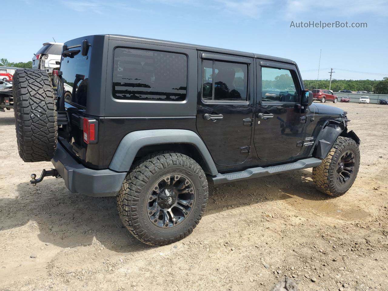 2014 Jeep Wrangler Unlimited Sport Black vin: 1C4HJWDG3EL231880