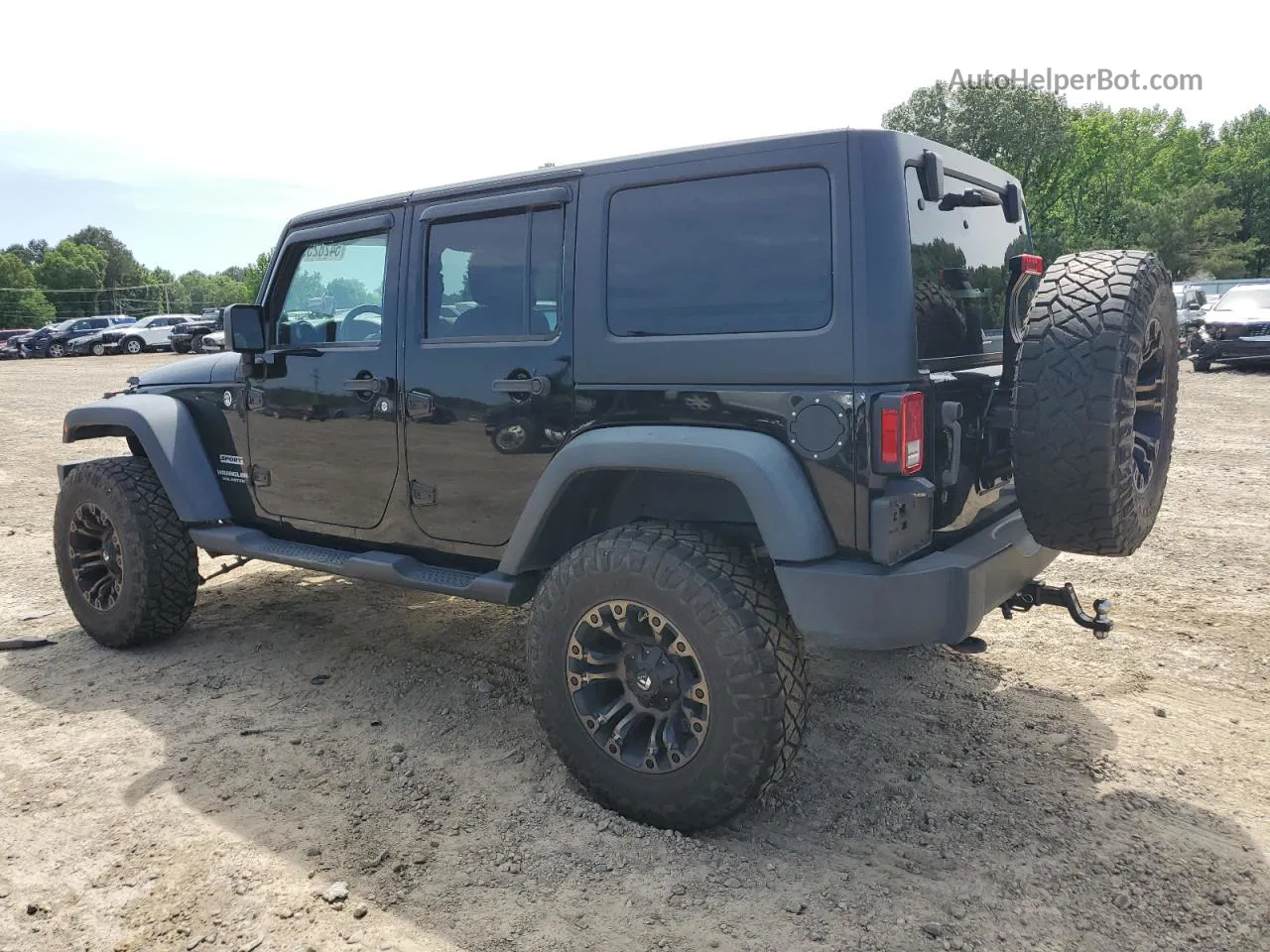 2014 Jeep Wrangler Unlimited Sport Black vin: 1C4HJWDG3EL231880