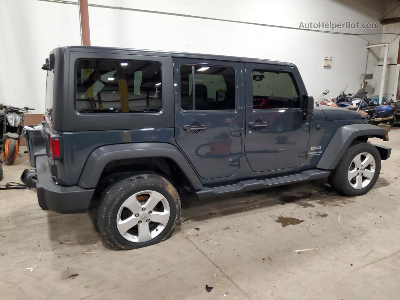 2017 Jeep Wrangler Unlimited Sport Gray vin: 1C4HJWDG3HL717688