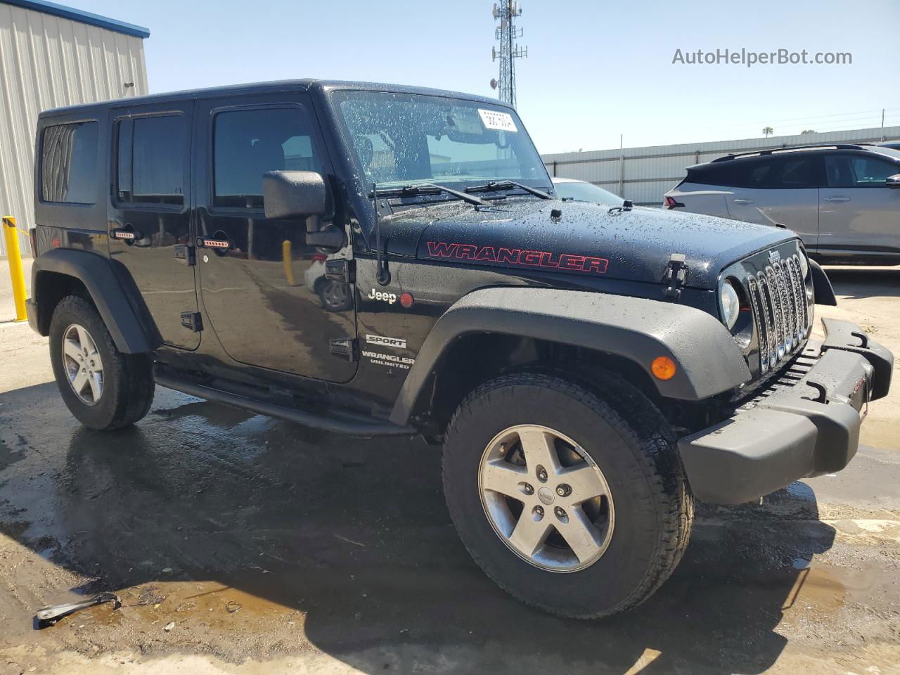 2014 Jeep Wrangler Unlimited Sport Black vin: 1C4HJWDG5EL155417