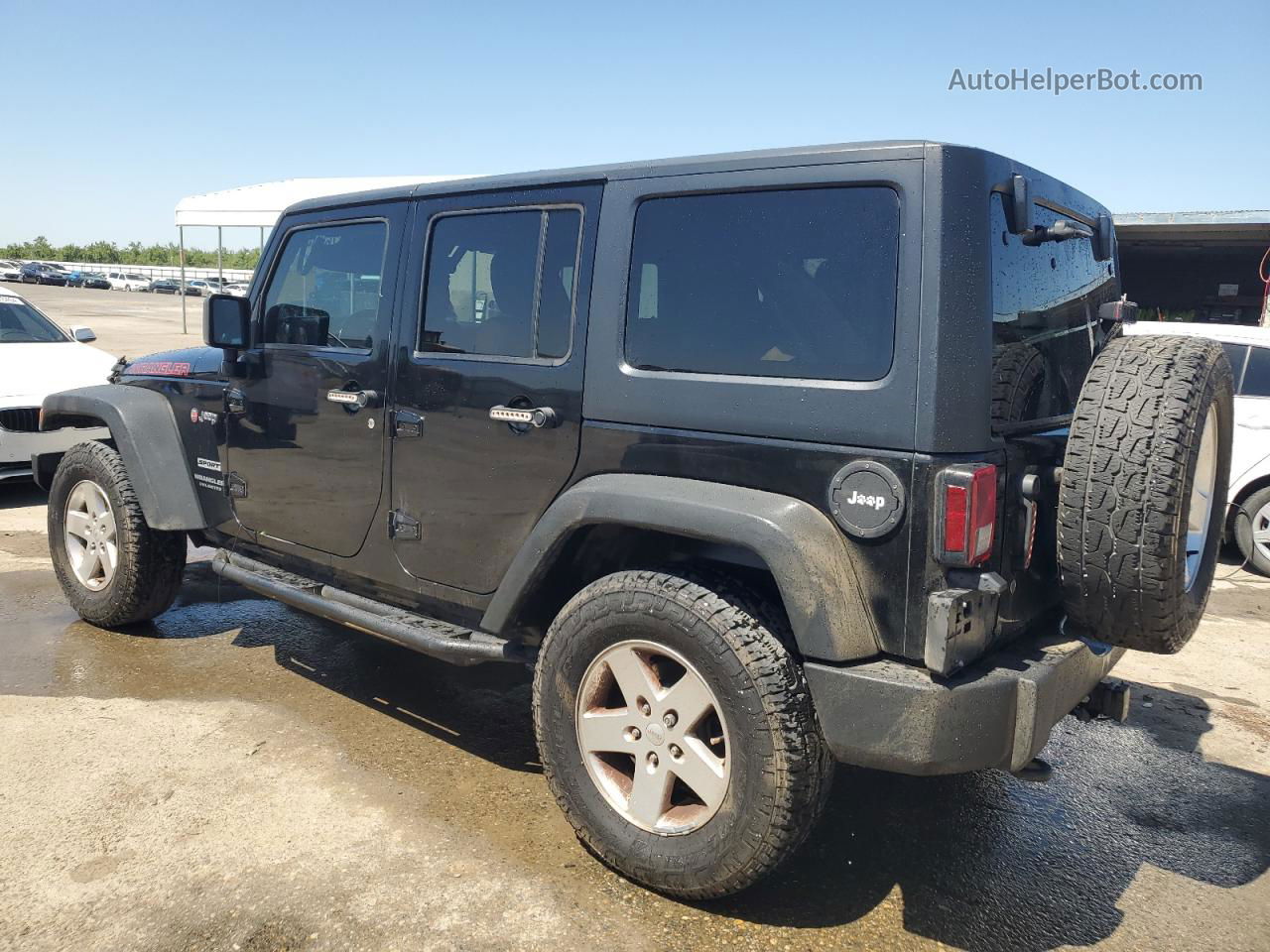 2014 Jeep Wrangler Unlimited Sport Black vin: 1C4HJWDG5EL155417