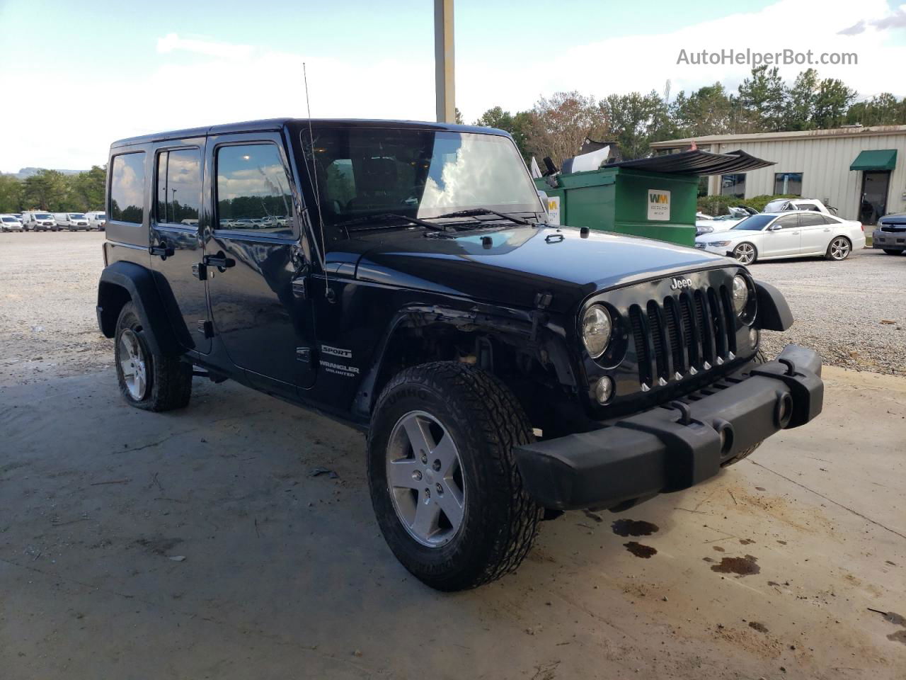 2014 Jeep Wrangler Unlimited Sport Black vin: 1C4HJWDG5EL164876