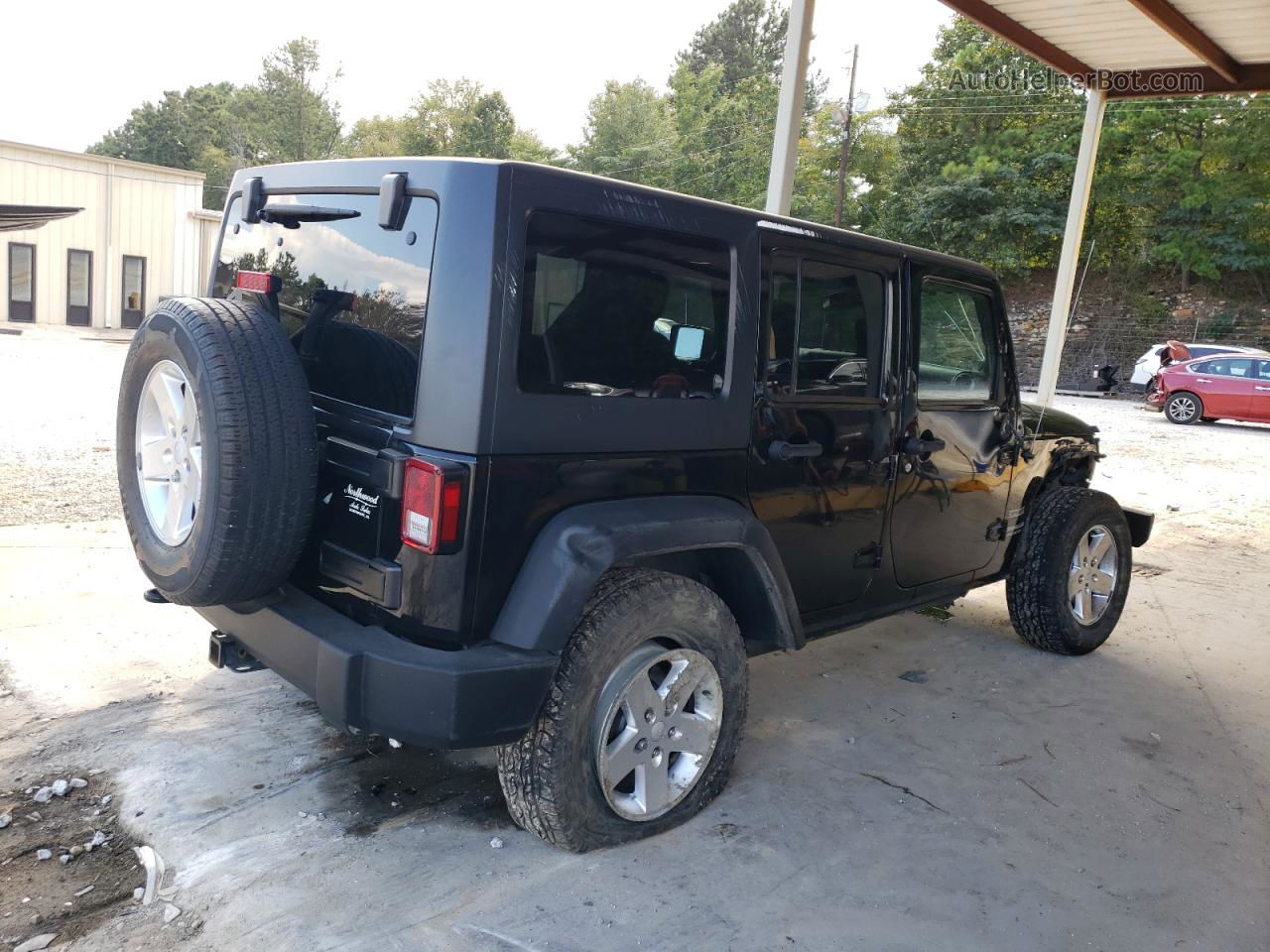 2014 Jeep Wrangler Unlimited Sport Black vin: 1C4HJWDG5EL164876