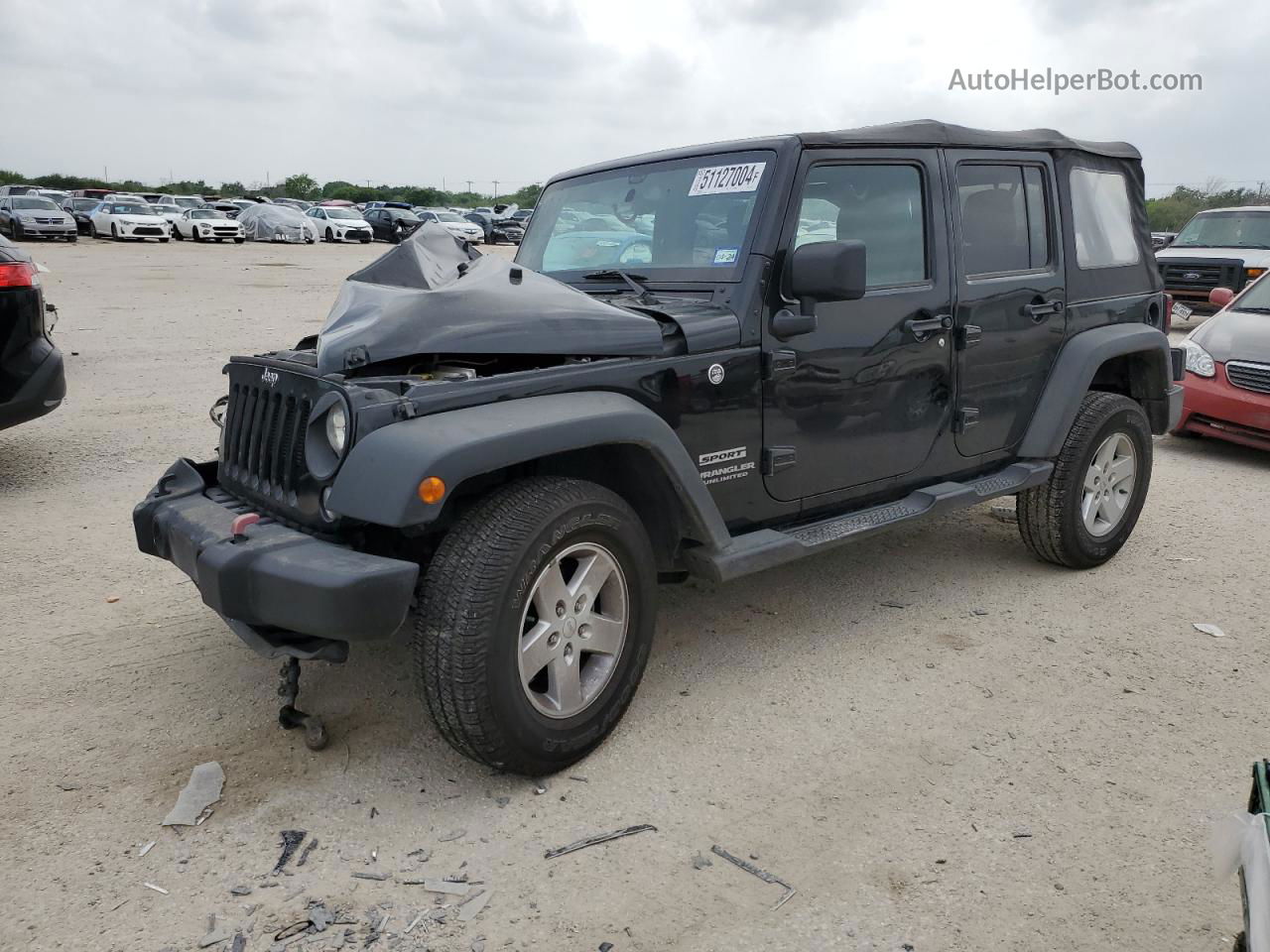 2017 Jeep Wrangler Unlimited Sport Black vin: 1C4HJWDG5HL730877