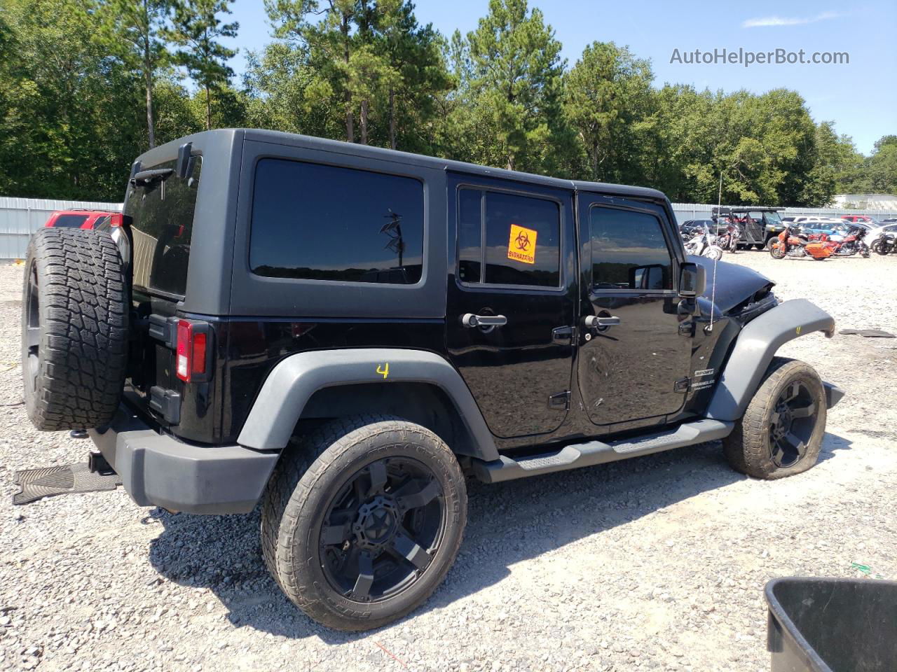 2014 Jeep Wrangler Unlimited Sport Black vin: 1C4HJWDG7EL106851