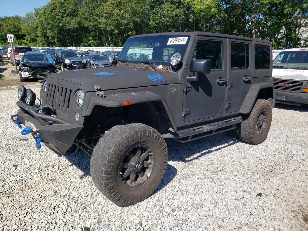 2017 Jeep Wrangler Unlimited Sport Black vin: 1C4HJWDG7HL602415