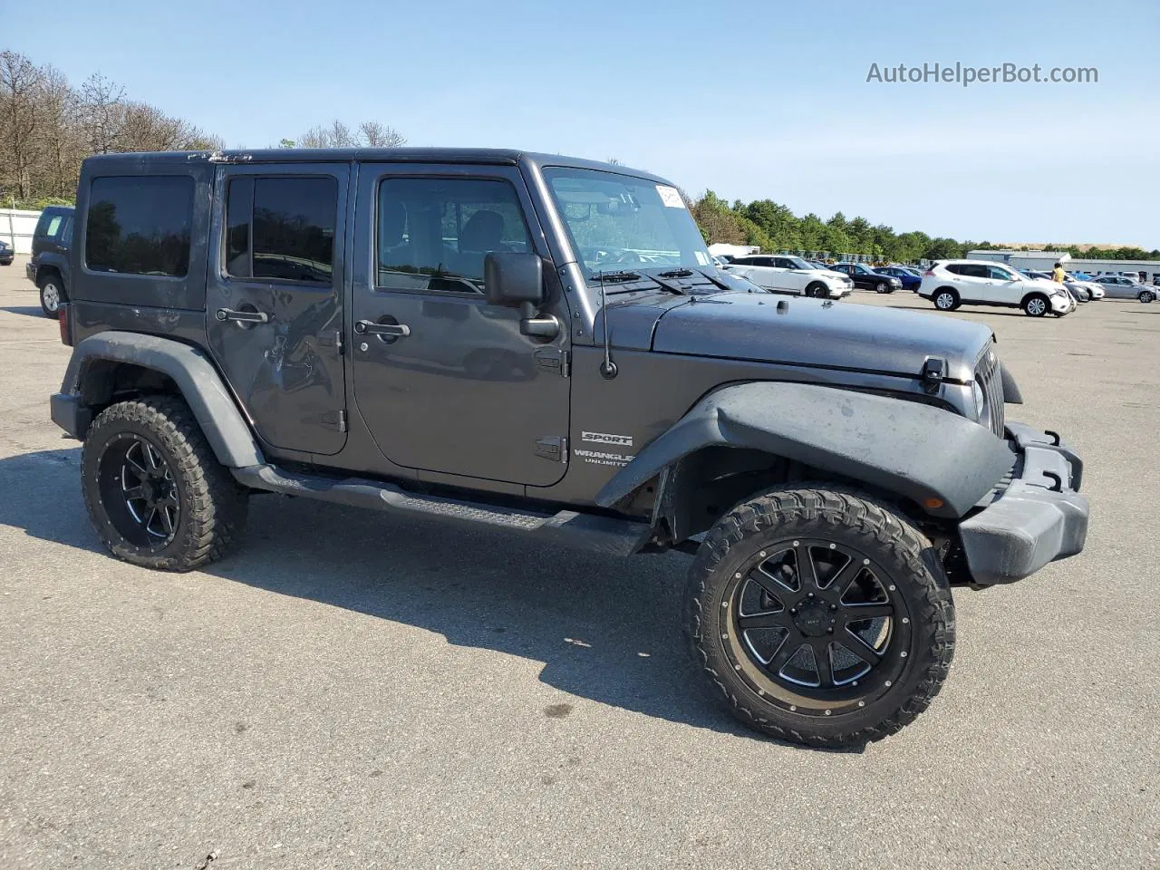 2017 Jeep Wrangler Unlimited Sport Угольный vin: 1C4HJWDG9HL609270