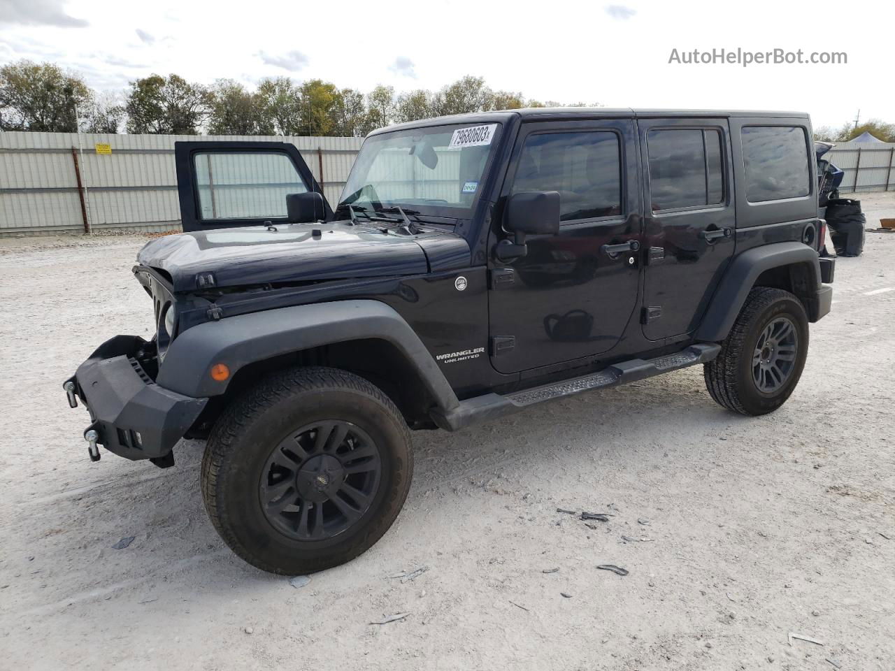 2014 Jeep Wrangler Unlimited Sport Черный vin: 1C4HJWDGXEL174139