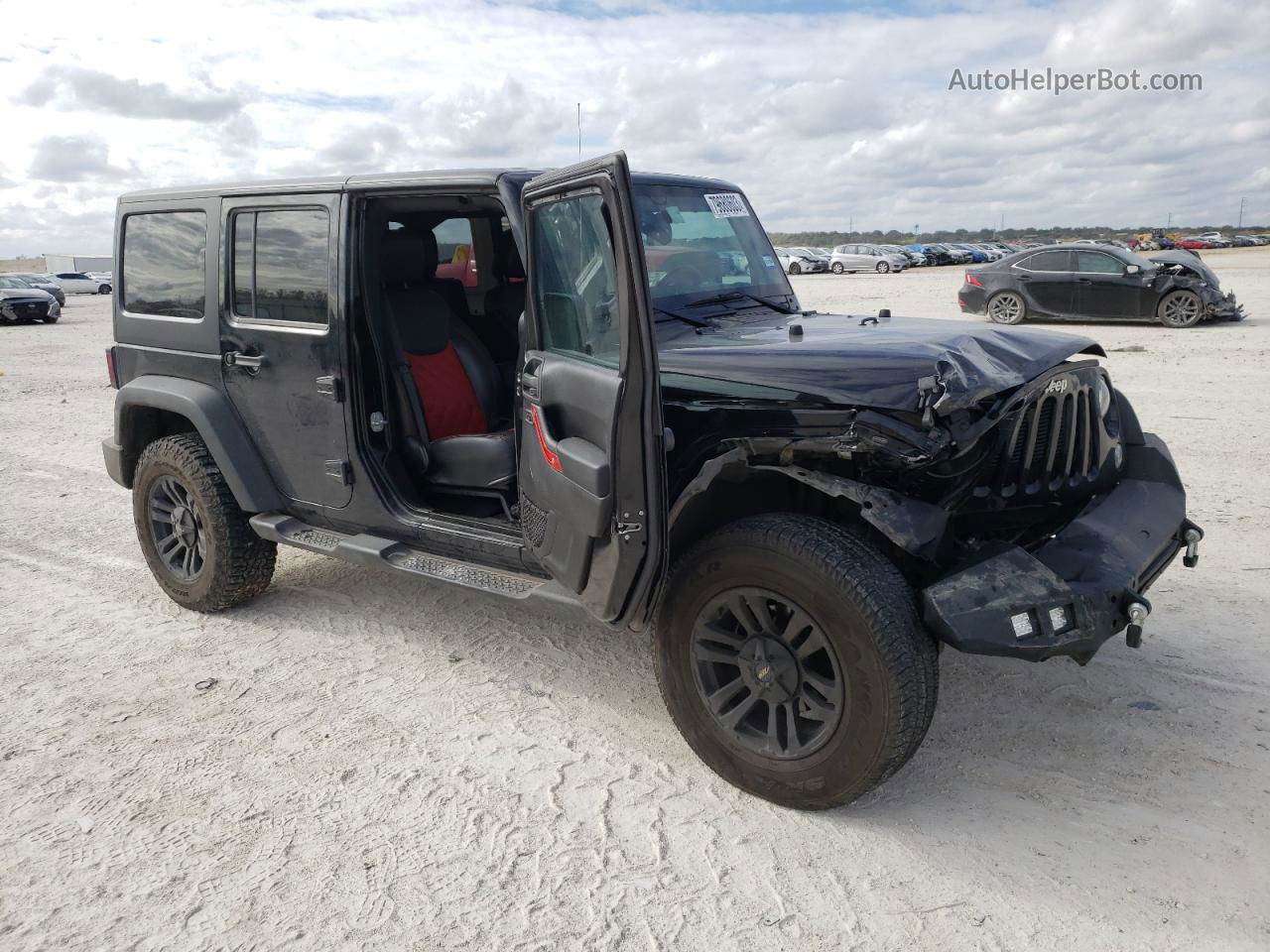 2014 Jeep Wrangler Unlimited Sport Черный vin: 1C4HJWDGXEL174139