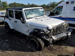 2014 Jeep Wrangler Unlimited Sport White vin: 1C4HJWDGXEL181169