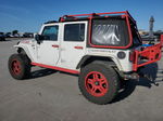 2014 Jeep Wrangler Unlimited Sahara White vin: 1C4HJWEG1EL237465