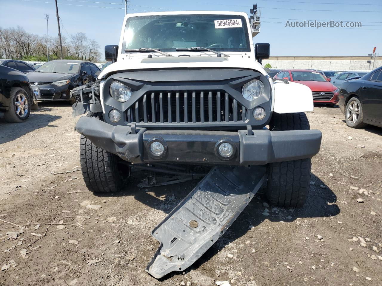 2014 Jeep Wrangler Unlimited Sahara White vin: 1C4HJWEG1EL322676