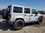 2014 Jeep Wrangler Unlimited Sahara White vin: 1C4HJWEG1EL322676