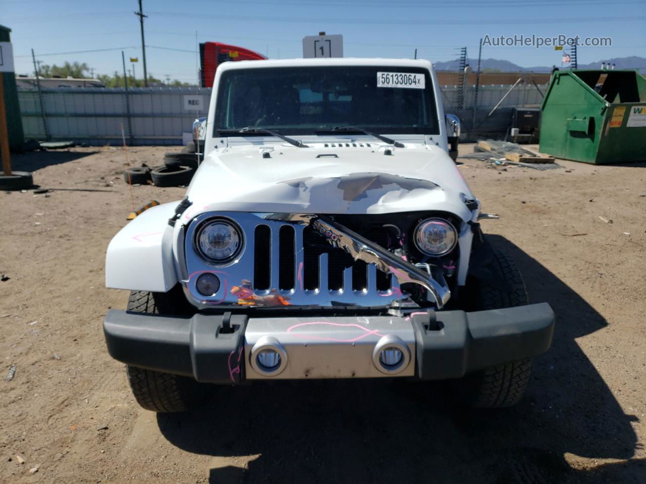 2017 Jeep Wrangler Unlimited Sahara White vin: 1C4HJWEG2HL525502