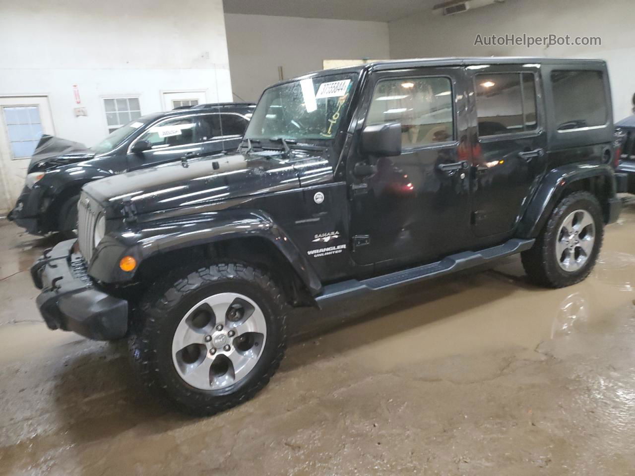 2017 Jeep Wrangler Unlimited Sahara Black vin: 1C4HJWEG2HL728261