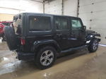 2017 Jeep Wrangler Unlimited Sahara Black vin: 1C4HJWEG2HL728261