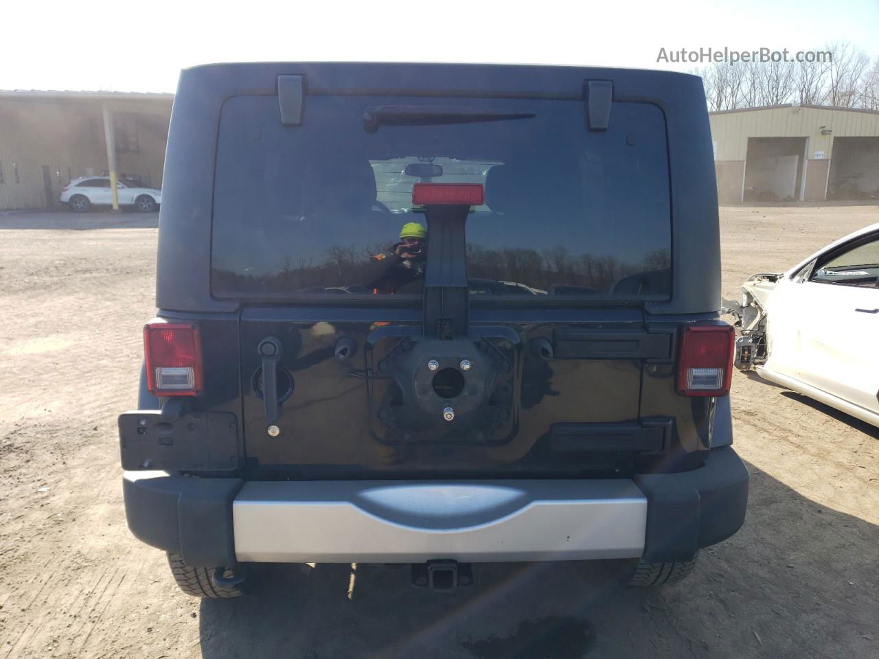 2014 Jeep Wrangler Unlimited Sahara Черный vin: 1C4HJWEG3EL129252