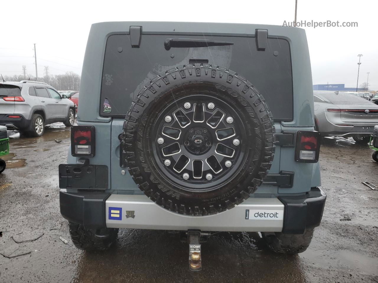 2014 Jeep Wrangler Unlimited Sahara Серый vin: 1C4HJWEG3EL184428